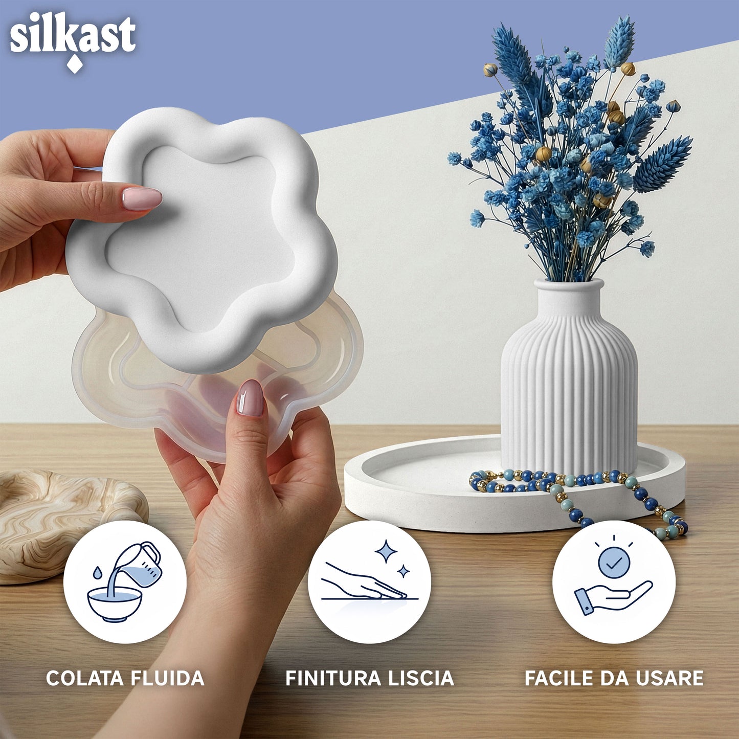 SILKAST – Polvere Ceramica Extrabianca 4 kg | Made in Italy